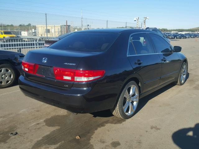 1HGCM56425A026627 - 2005 HONDA ACCORD LX BLACK photo 4