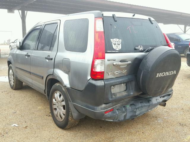 JHLRD78886C009134 - 2006 HONDA CR-V EX GRAY photo 3