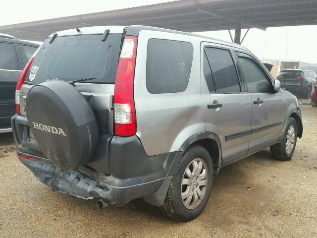 JHLRD78886C009134 - 2006 HONDA CR-V EX GRAY photo 4