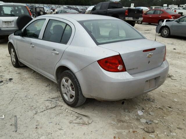 1G1AK55F667866612 - 2006 CHEVROLET COBALT LS SILVER photo 3