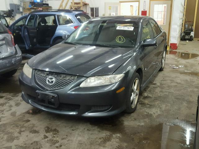 1YVHP80D545N98945 - 2004 MAZDA 6 S GRAY photo 2