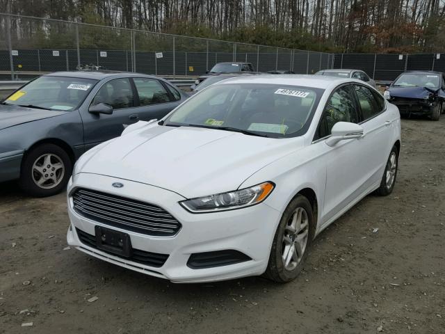 3FA6P0H77DR383485 - 2013 FORD FUSION SE WHITE photo 2