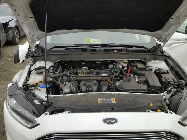 3FA6P0H77DR383485 - 2013 FORD FUSION SE WHITE photo 7