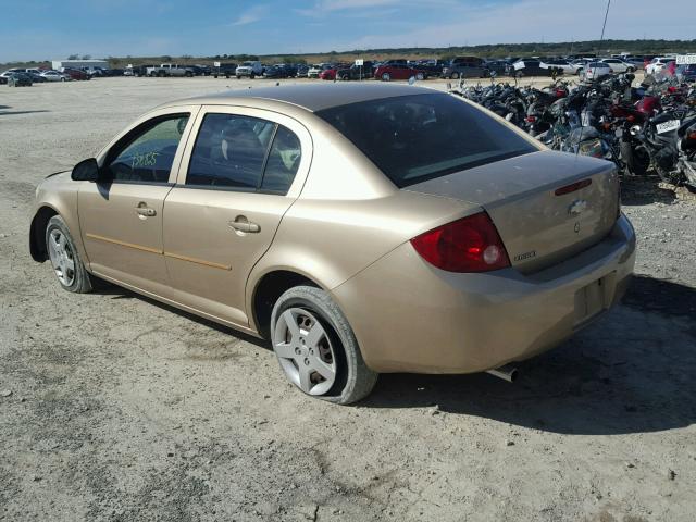 1G1AK52F257557027 - 2005 CHEVROLET COBALT GOLD photo 3