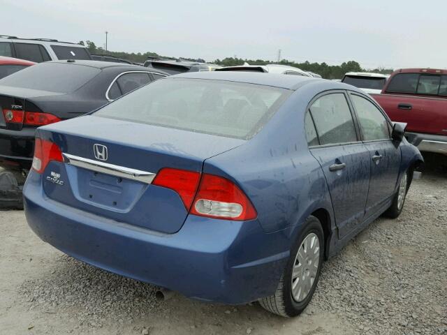 2HGFA1F38AH521688 - 2010 HONDA CIVIC VP BLUE photo 4