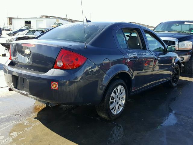 1G1AT58H197192769 - 2009 CHEVROLET COBALT LT BLUE photo 4