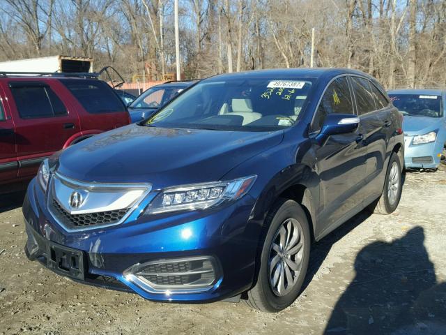 5J8TB4H53HL031124 - 2017 ACURA RDX TECHNO BLUE photo 2