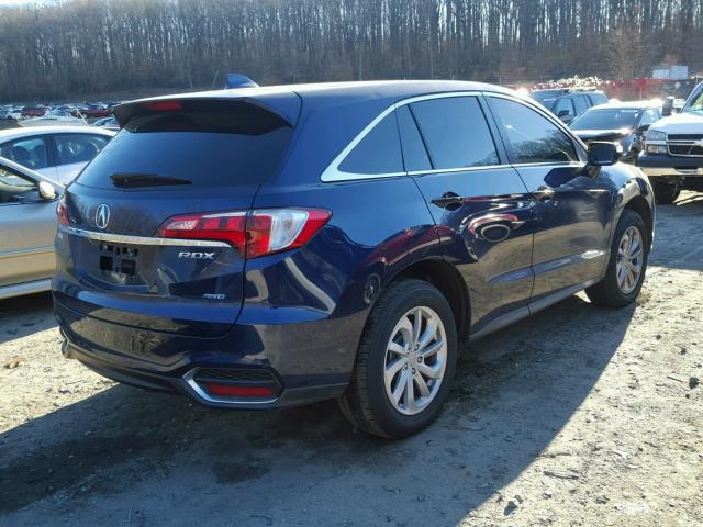 5J8TB4H53HL031124 - 2017 ACURA RDX TECHNO BLUE photo 4