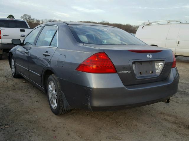 1HGCM56766A148872 - 2006 HONDA ACCORD EX GRAY photo 3