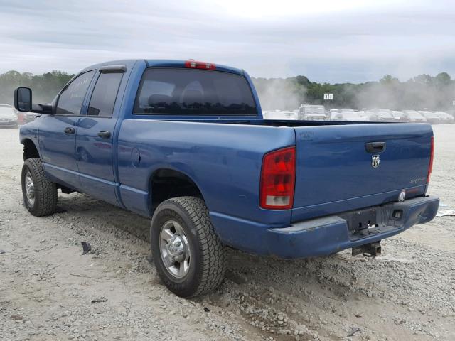3D7KS28CX6G142105 - 2006 DODGE RAM 2500 S ლურჯი ფოტო 3