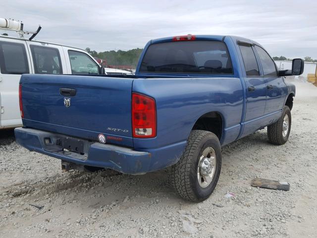 3D7KS28CX6G142105 - 2006 DODGE RAM 2500 S ლურჯი ფოტო 4