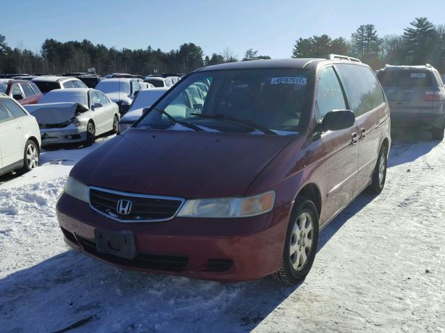 5FNRL18043B121273 - 2003 HONDA ODYSSEY EX BURGUNDY photo 2