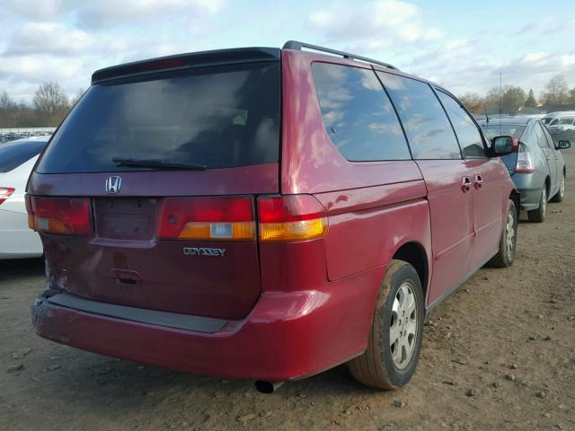 5FNRL18983B099065 - 2003 HONDA ODYSSEY EX RED photo 4