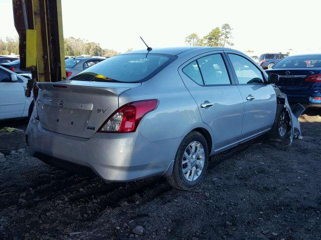 3N1CN7AP0GL896657 - 2016 NISSAN VERSA S SILVER photo 4