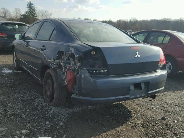 4A3AB36F04E135318 - 2004 MITSUBISHI GALANT ES BLUE photo 3