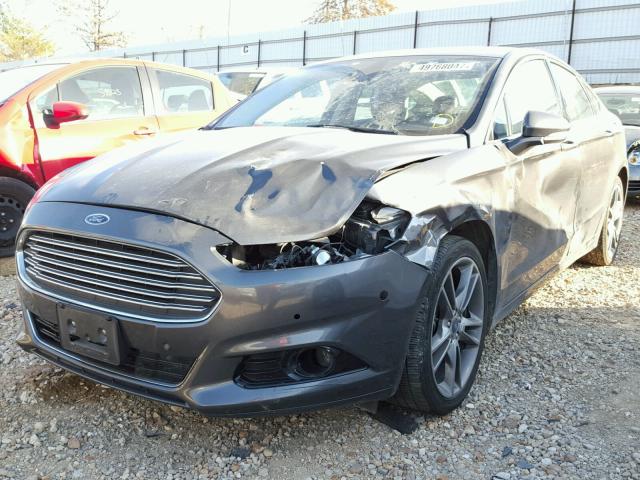 3FA6P0K96FR213616 - 2015 FORD FUSION TIT GRAY photo 2