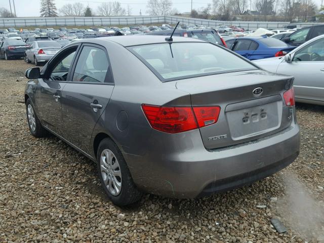 KNAFU4A26B5353853 - 2011 KIA FORTE EX BROWN photo 3