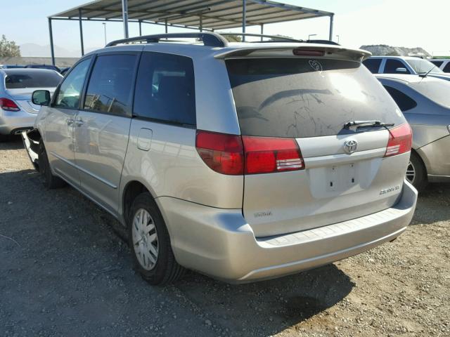 5TDZA23C75S325836 - 2005 TOYOTA SIENNA CE SILVER photo 3