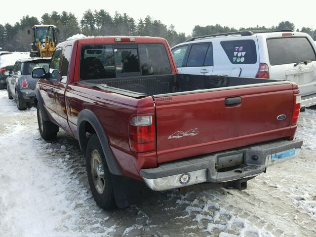 1FTZR45E92PA55100 - 2002 FORD RANGER SUP RED photo 3