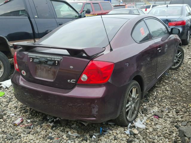 JTKDE177870195750 - 2007 TOYOTA SCION TC 勃艮第红 照片 4
