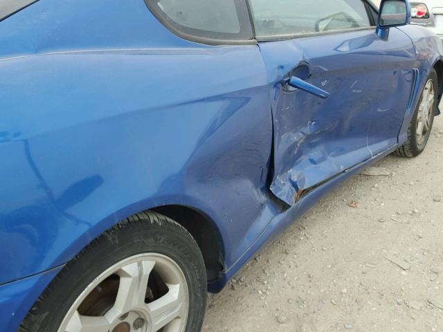 KMHHM65D84U133959 - 2004 HYUNDAI TIBURON BLUE photo 9