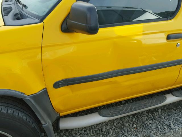 5N1ED28TX2C596039 - 2002 NISSAN XTERRA XE YELLOW photo 9