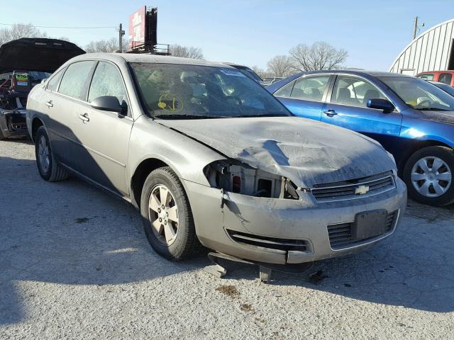 2G1WT58N389141766 - 2008 CHEVROLET IMPALA LT GRAY photo 1