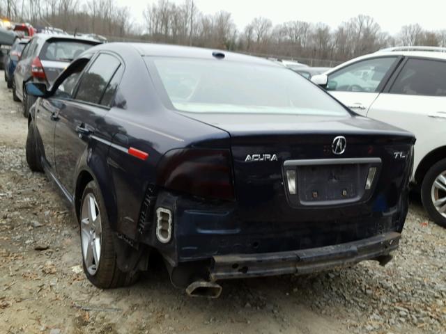 19UUA66224A026921 - 2004 ACURA TL BLUE photo 3