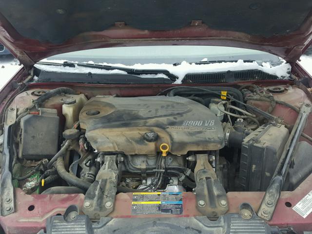 2G1WU583489177753 - 2008 CHEVROLET IMPALA LTZ RED photo 7