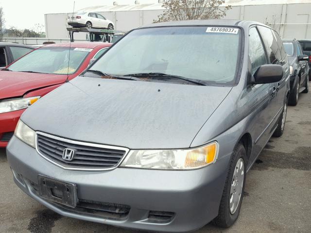 2HKRL185XYH581008 - 2000 HONDA ODYSSEY LX GRAY photo 2