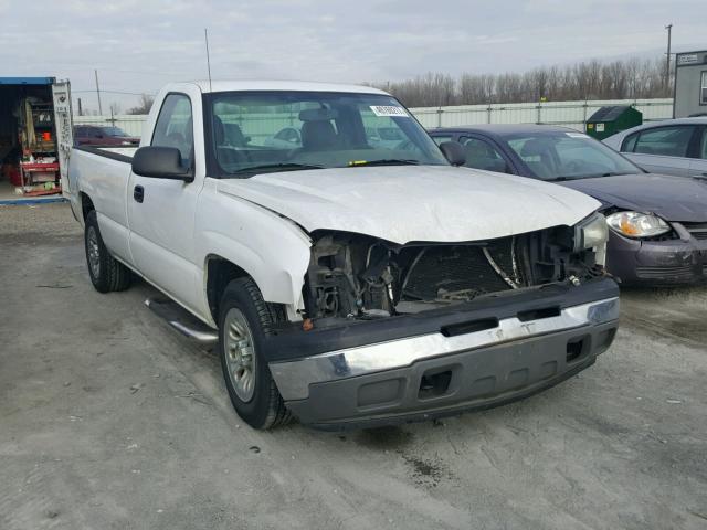 1GCEC14T75Z323309 - 2005 CHEVROLET SILVERADO WHITE photo 1