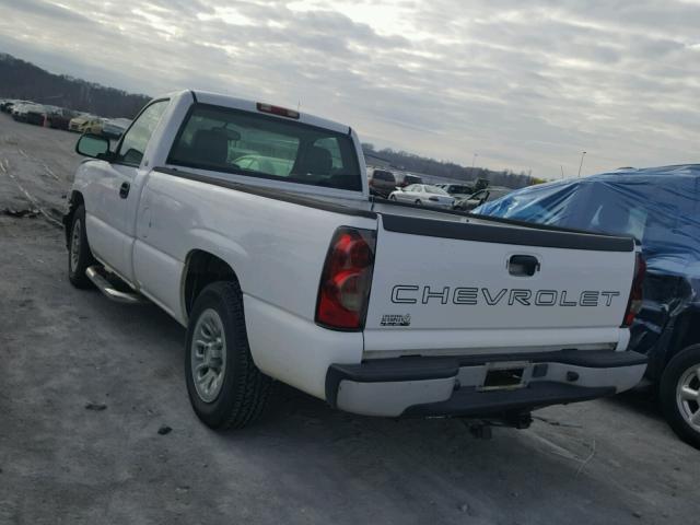 1GCEC14T75Z323309 - 2005 CHEVROLET SILVERADO WHITE photo 3