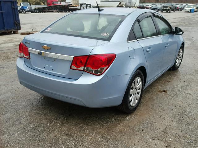 1G1PC5SH2B7148417 - 2011 CHEVROLET CRUZE LS BLUE photo 4