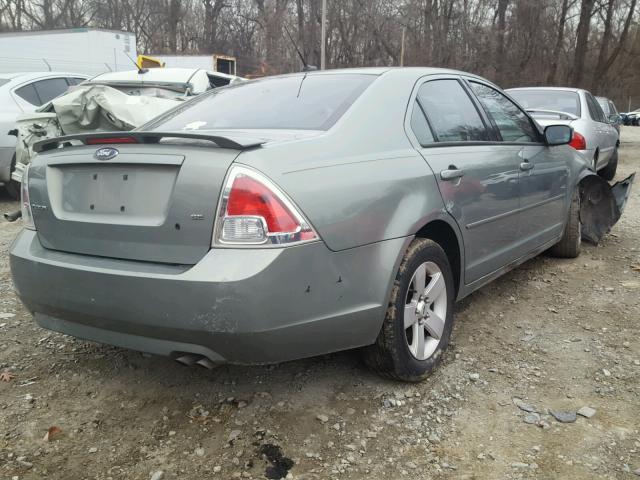 3FAHP07Z79R143159 - 2009 FORD FUSION SE GREEN photo 4