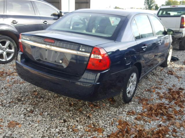 1G1ZS58F47F250672 - 2007 CHEVROLET MALIBU LS ლურჯი ფოტო 4