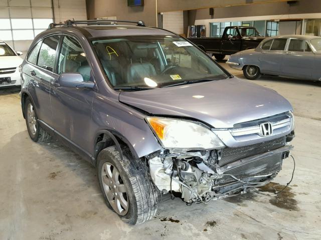 5J6RE48787L002258 - 2007 HONDA CR-V EXL BLUE photo 1