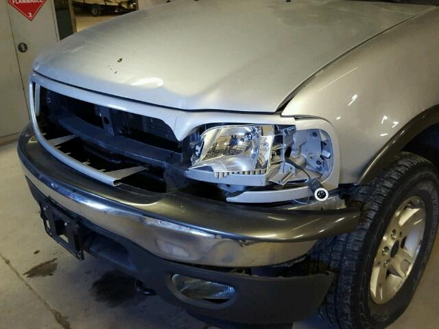 1FTRW08L82KA86492 - 2002 FORD F150 SUPER SILVER photo 9