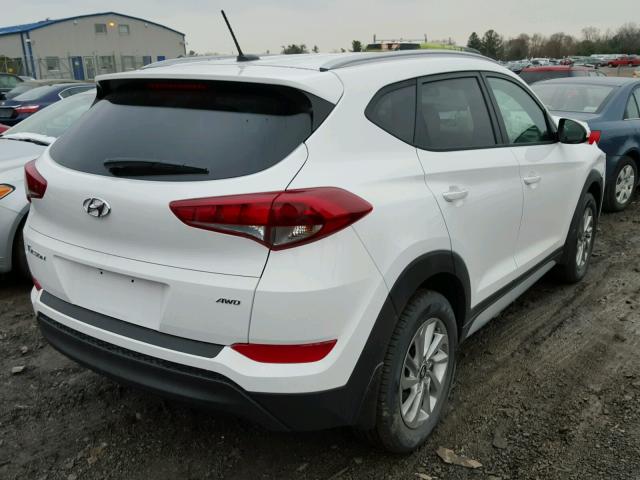 KM8J3CA42HU583654 - 2017 HYUNDAI TUCSON LIM WHITE photo 4