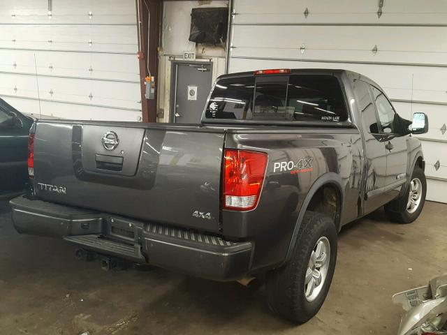 1N6AA06C48N314510 - 2008 NISSAN TITAN XE CHARCOAL photo 4