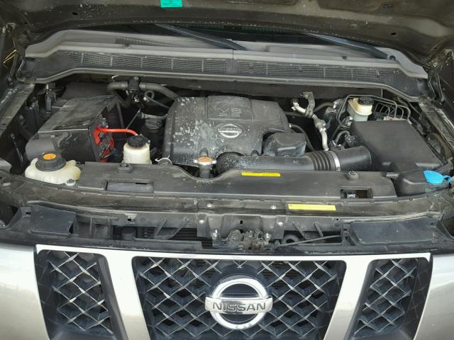 1N6AA06C48N314510 - 2008 NISSAN TITAN XE CHARCOAL photo 7