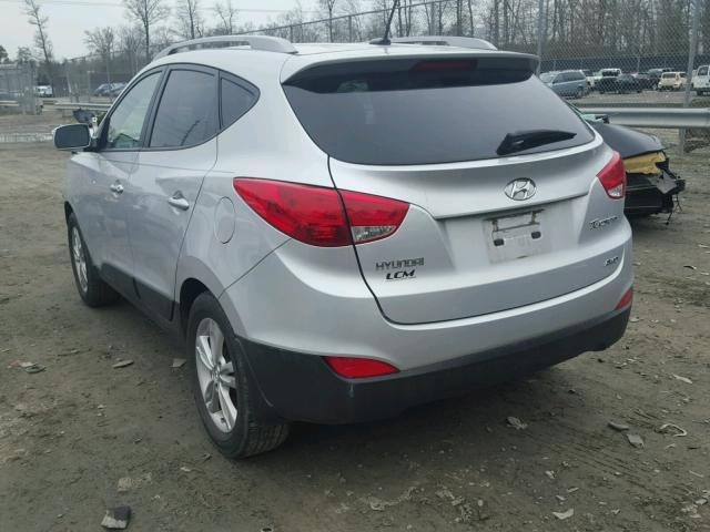 KM8JUCAC0DU769014 - 2013 HYUNDAI TUCSON GLS SILVER photo 3