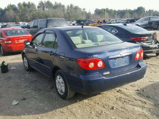 2T1BR32E66C649521 - 2006 TOYOTA COROLLA CE BLUE photo 3