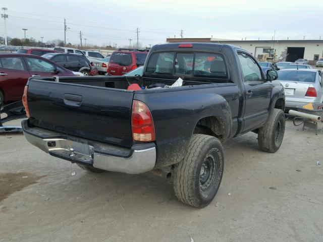 5TEPX42NX5Z081624 - 2005 TOYOTA TACOMA BLACK photo 4