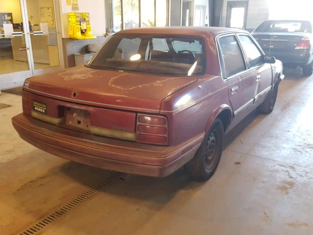 1G3AG54N0P6420688 - 1993 OLDSMOBILE CUTLASS CI BURGUNDY photo 4
