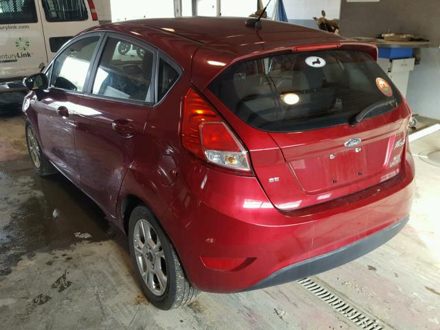 3FADP4EJ2GM121096 - 2016 FORD FIESTA SE RED photo 3