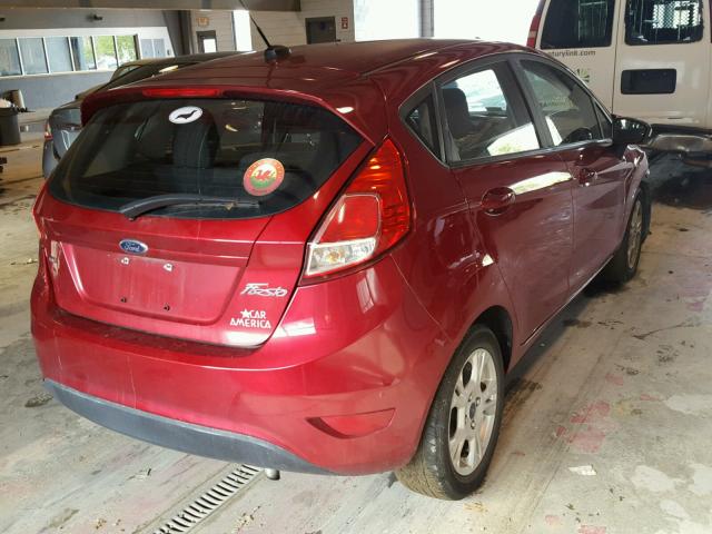 3FADP4EJ2GM121096 - 2016 FORD FIESTA SE RED photo 4