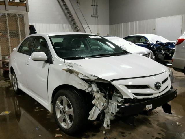 2T1BU4EEXBC659737 - 2011 TOYOTA COROLLA BA WHITE photo 1