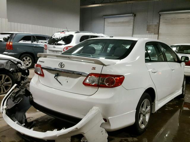 2T1BU4EEXBC659737 - 2011 TOYOTA COROLLA BA WHITE photo 4