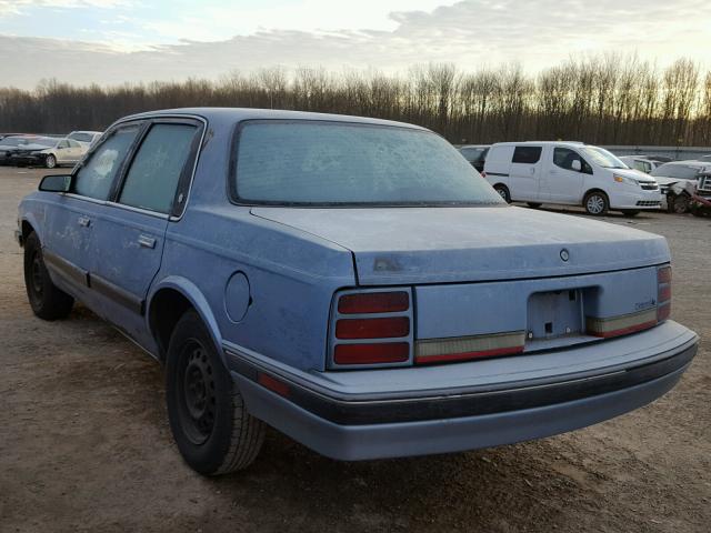 1G3AL54N5N6352011 - 1992 OLDSMOBILE CUTLASS CI BLUE photo 3