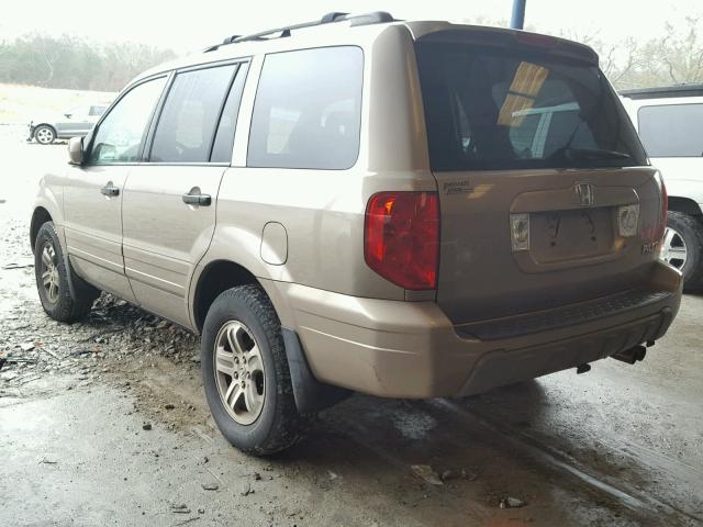 2HKYF18433H542988 - 2003 HONDA PILOT EX GOLD photo 3